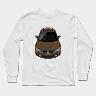 Civic SI 9th gen 2011-2014 - Brown Long Sleeve T-Shirt